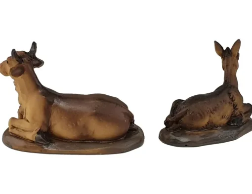 Riffelmacher Ochse und Esel 2-tlg. - 4,4-6 cm - 78049