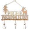 Riffelmacher Schriftzug "Frohe Weihnachten" 17156 - zum Hängen - Natur 29x40cm