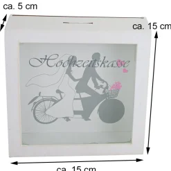Riffelmacher Spardose "Hochzeitskasse" 08335 | 15 x 15 cm - Hochzeitsgeschenk