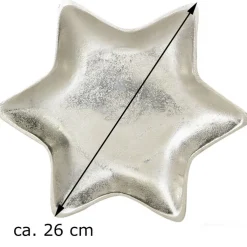 Riffelmacher Stern Dekoteller Ø 26cm aus Aluminium 70331 | Silber