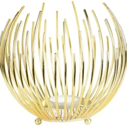 Riffelmacher Teelichthalter Strahlenkugel 11719 | Gold