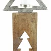 Riffelmacher XL Baumsäule mit Baum-Kerzenhalter 70733 - Natur Silber 100x37cm