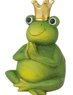 Riffelmacher Yoga Froschkönig 20 cm 07981 | Dekofigur