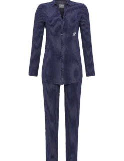 RINGELLA Damen Langarm Pyjama "Hemdstyle" 1511216 | Marine