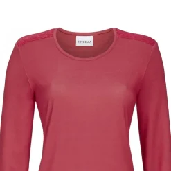 RINGELLA Damen Langarm Pyjama "Winter Flowers" 2511232 | Rot