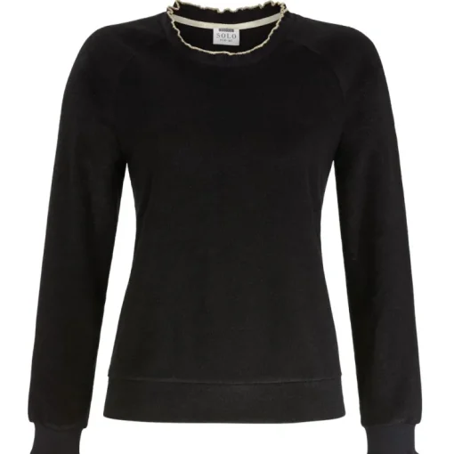 RINGELLA Damen Pullover aus Frotteeflausch 2538403 | Schwarz