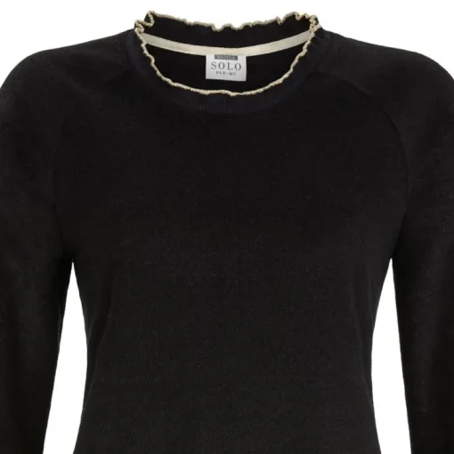 RINGELLA Damen Pullover aus Frotteeflausch 2538403 | Schwarz