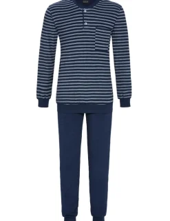 RINGELLA Herren Langarm Pyjama aus Stretchfrottee 2541224 | Night