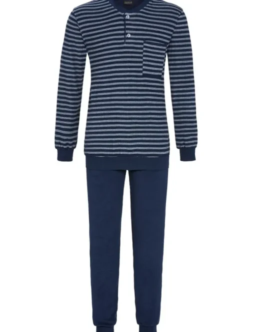 RINGELLA Herren Langarm Pyjama aus Stretchfrottee 2541224 | Night