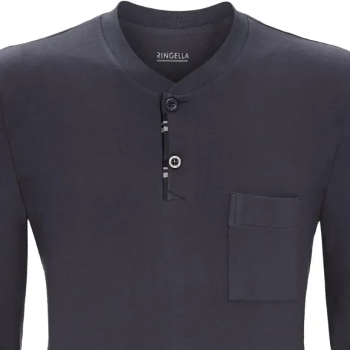 RINGELLA Herren Langarm Pyjama "Winter Colours" 2541223 | Asphalt Grau