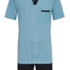 RINGELLA Herren Pyjama Shorty mit Nadelstreifen 2241301 | Marine