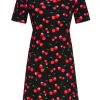 RINGELLA Nachthemd mit Kirschendessin 3261006 | Schwarz Rot