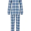 RINGELLA Pyjama aus Webflanell "Winter" 4517210 | Jeansblau