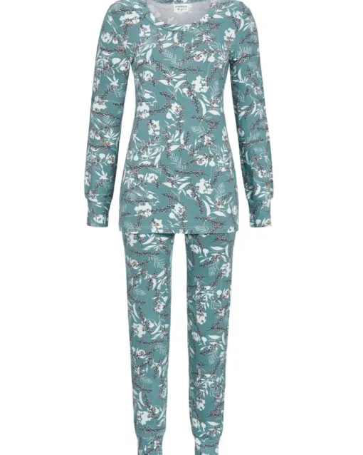 RINGELLA Pyjama mit Floraldesign "Dreamer" 4561216 | Mykonos Blau