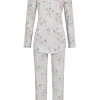RINGELLA Pyjama mit Knopfleiste "Frühlingsblumen" 4561207 | Light Grey
