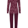 RINGELLA Pyjama mit Strickbündchen "Floraldessin" 4511213 | Beere