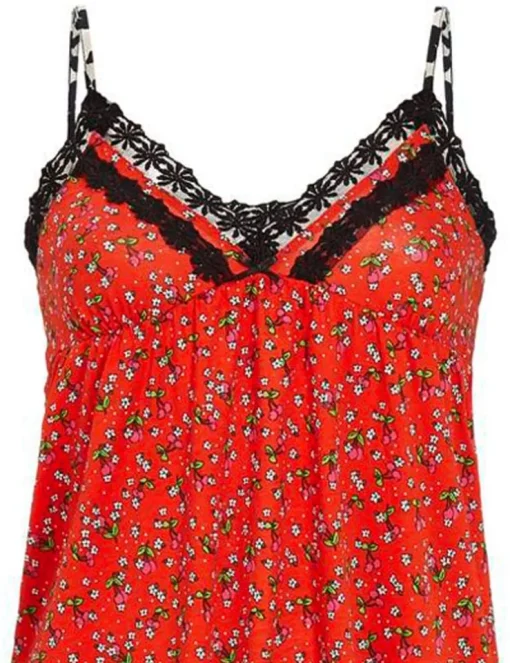RINGELLA Shorty mit Spaghettiträgern "Lingerie" 3261301 | Poppy Rot