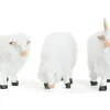 Schafe mit Wolle für Weihnachtskrippe - 3-tlg. Tierset 7 cm | 78487