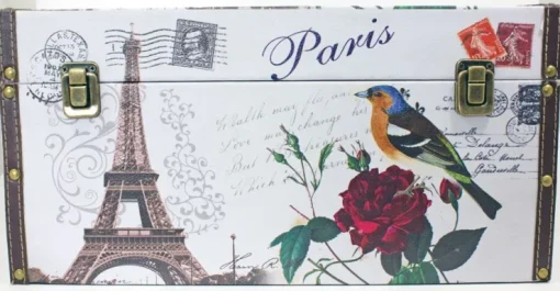 Schmuckkästchen Schatzkiste aus Holz "Paris"