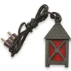 Schwarz Rote Laterne für Weihnachtskrippe 4 cm - 3,5V E5 | 78237 Krippen Beleuchtung