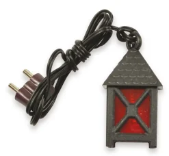 Schwarz Rote Laterne für Weihnachtskrippe 4 cm - 3,5V E5 | 78237 Krippen Beleuchtung