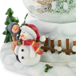 Spieluhr Schneekugel "Winterkinder" mit Musik 15,5 x 15,5 cm | 12610 - Adventsdekoration