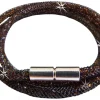 Stardust Armband dreireihig Dunkelbraun