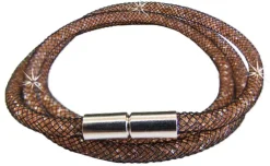 Stardust Armband dreireihig Hellbraun