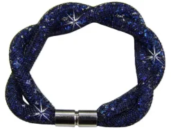 Stardust Armband zweireihig gedreht Blau