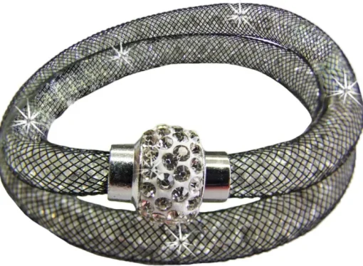 Stardust Armband zweireihig Weiß