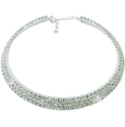 Strass Collier Brilliance 3-Reihig