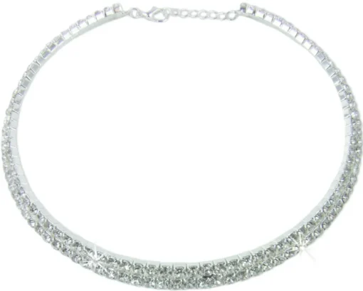 Strass Collier Brilliance 2-Reihig