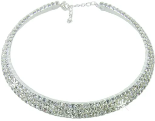 Strass Collier Brilliance 3-Reihig