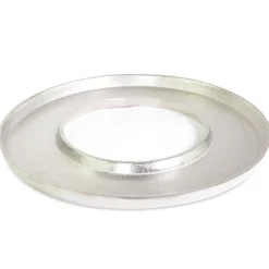 Tablett Ringförmig aus Aluminium Ø 40 cm 24131 | Silber - Adventskranz Dekoration