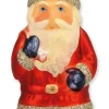 Thüringer Glasdesign Weihnachtsmann mit Sack 10cm - A061-2524-9020