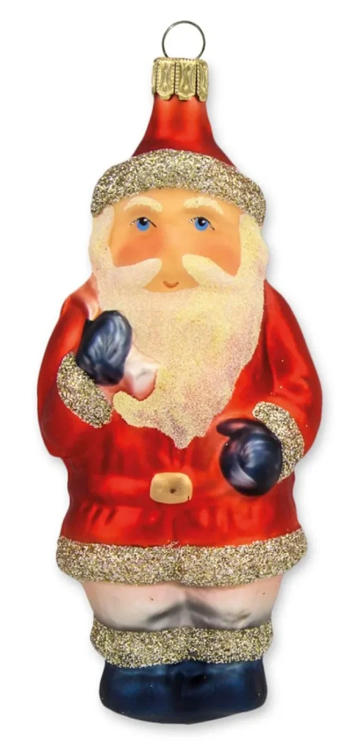 Thüringer Glasdesign Weihnachtsmann mit Sack 10cm - A061-2524-9020