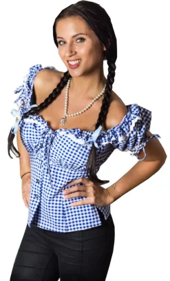 Trachten Bluse Liesl Blau