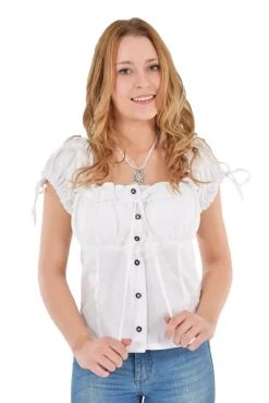Trachten Bluse Liesl Creme