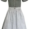 Trachten Deiser Damen Dirndl Nina D822020 - Anthrazit Grau 65cm