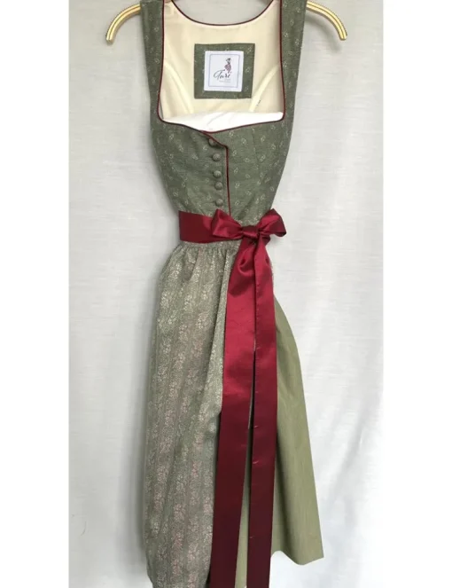Trachten Deiser Damen Dirndl "Beatrice" Traditionell | Grün - 70cm