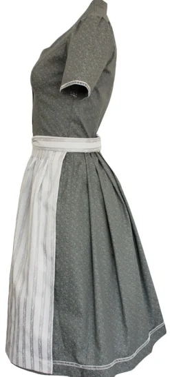 Trachten Deiser Damen Dirndl Nina D822020 - Anthrazit Grau 65cm