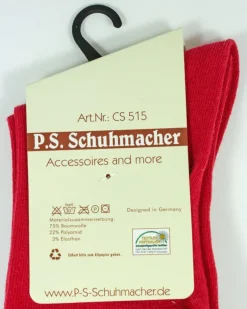 Trachten Kniestrümpfe mit Schleife für Damen | Rot