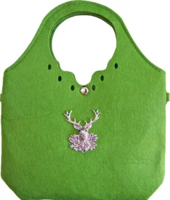 Trachtentasche kleiner Shopper mit Hirsch Grün