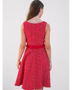 Turi Damen Trachtenkleid "Kati" mit Blümchenmuster | Rot