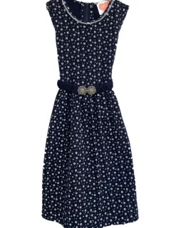 Turi Kinder Trachtenkleid "Kati" mit Blümchenmuster | Blau