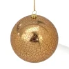 Weihnachtskugeln Krakelee 10cm GOLD