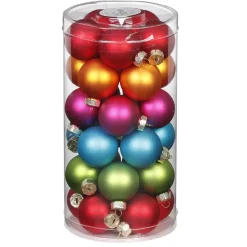 Weihnachtskugeln MilleFiori aus Glas | Ø 4cm / 30Stk.