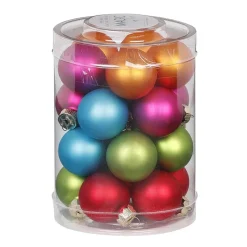 Weihnachtskugeln MilleFiori aus Glas | Ø 3cm / 20Stk.