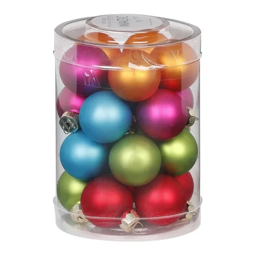 Weihnachtskugeln MilleFiori aus Glas | Ø 3cm / 20Stk.