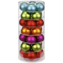 Weihnachtskugeln MilleFiori aus Glas Ø 4cm+5cm+6cm/ 44 Stück